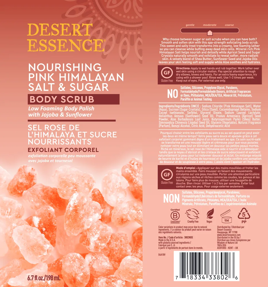 Nourishing Pink Himalayan Salt & Sugar Body Scrub