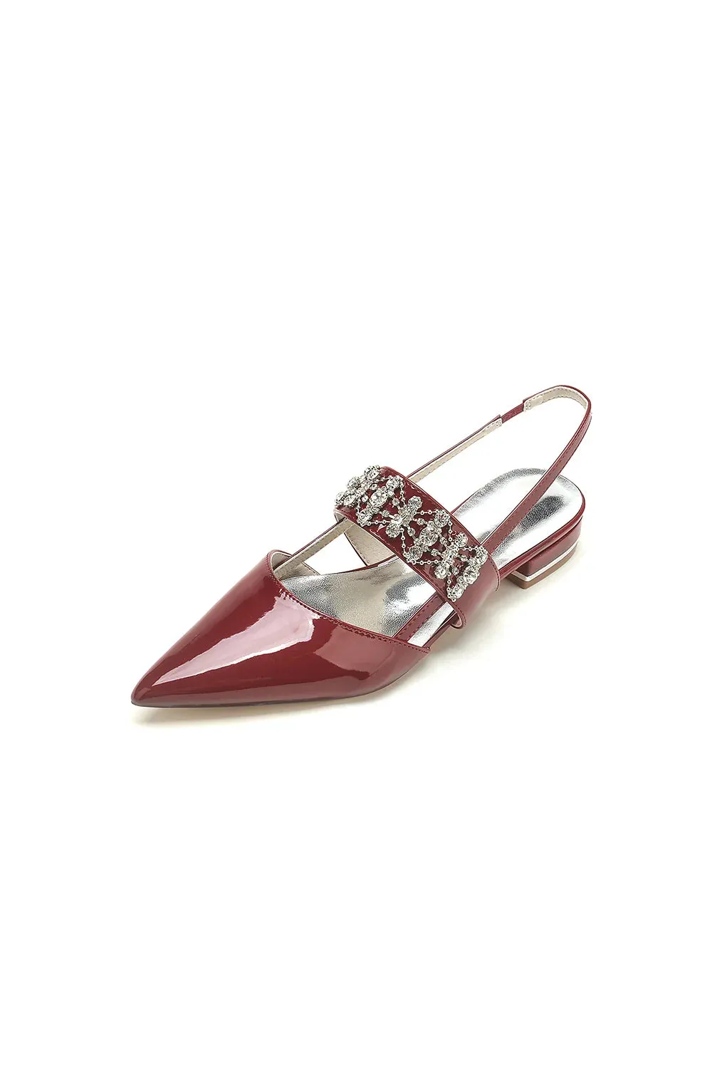 Nude Pink Women's Shoes with Silver Accents