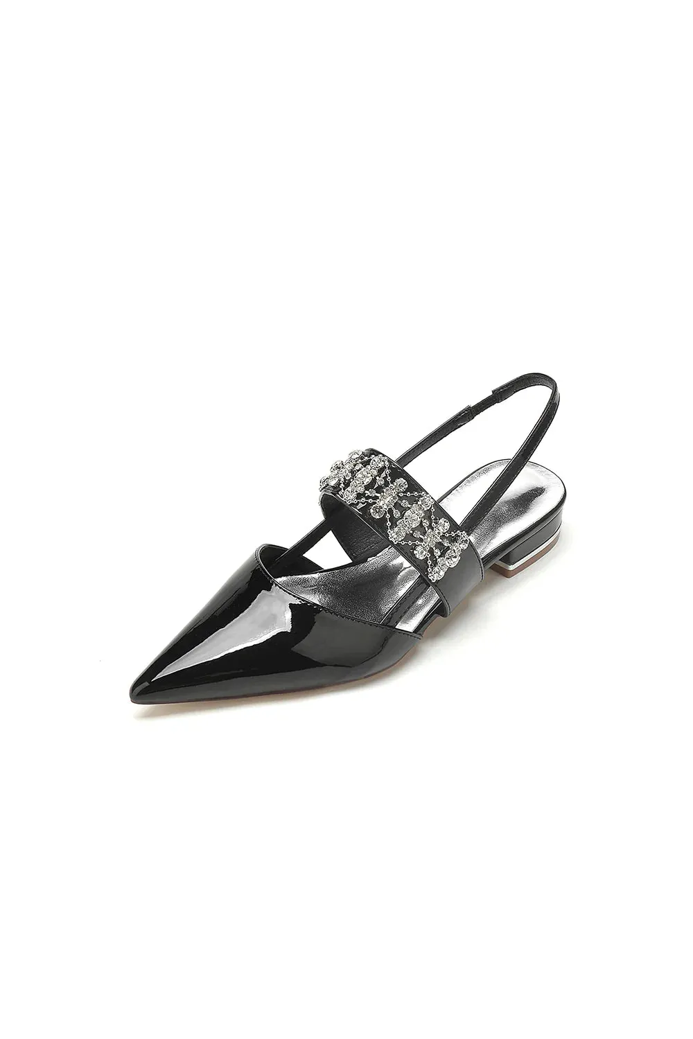 Nude Pink Women's Shoes with Silver Accents