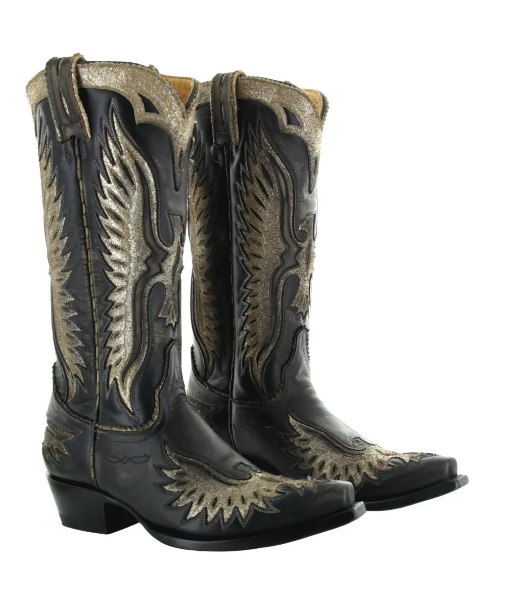Old Gringo Eagle and Wings in Black L105-166