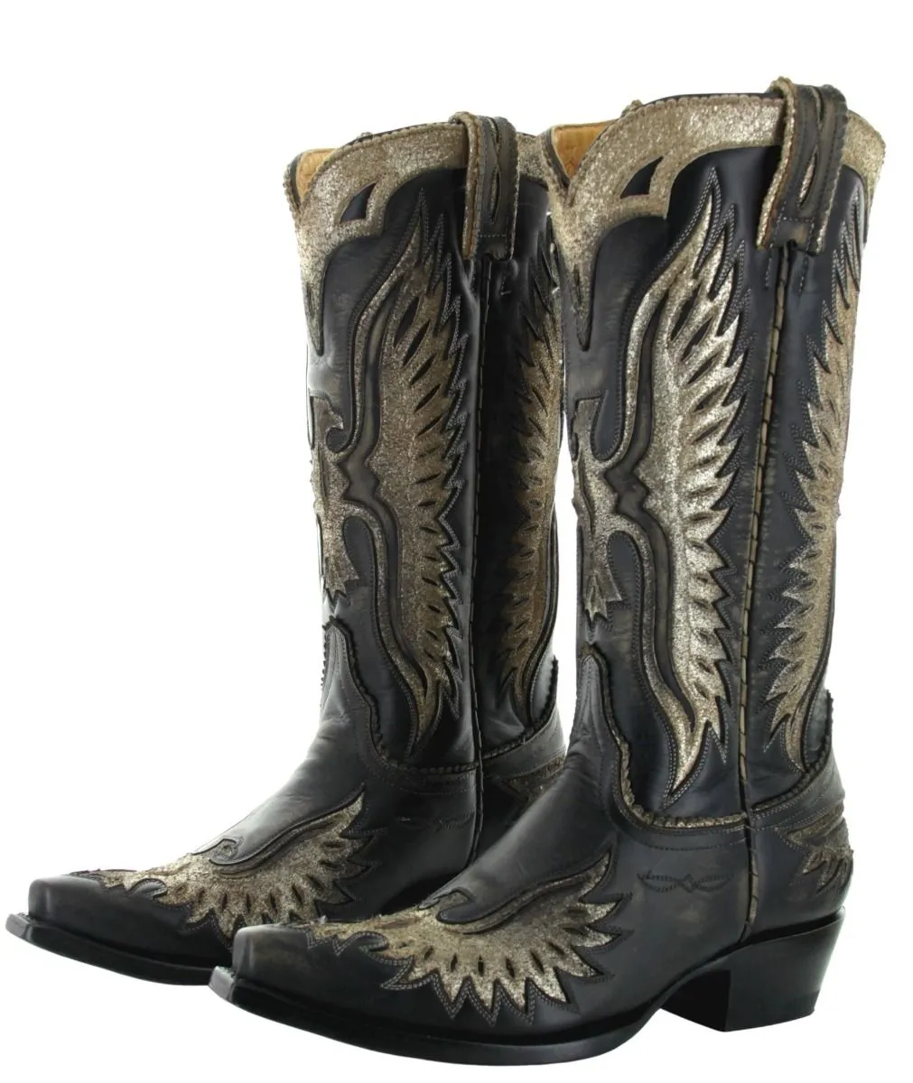 Old Gringo Eagle and Wings in Black L105-166