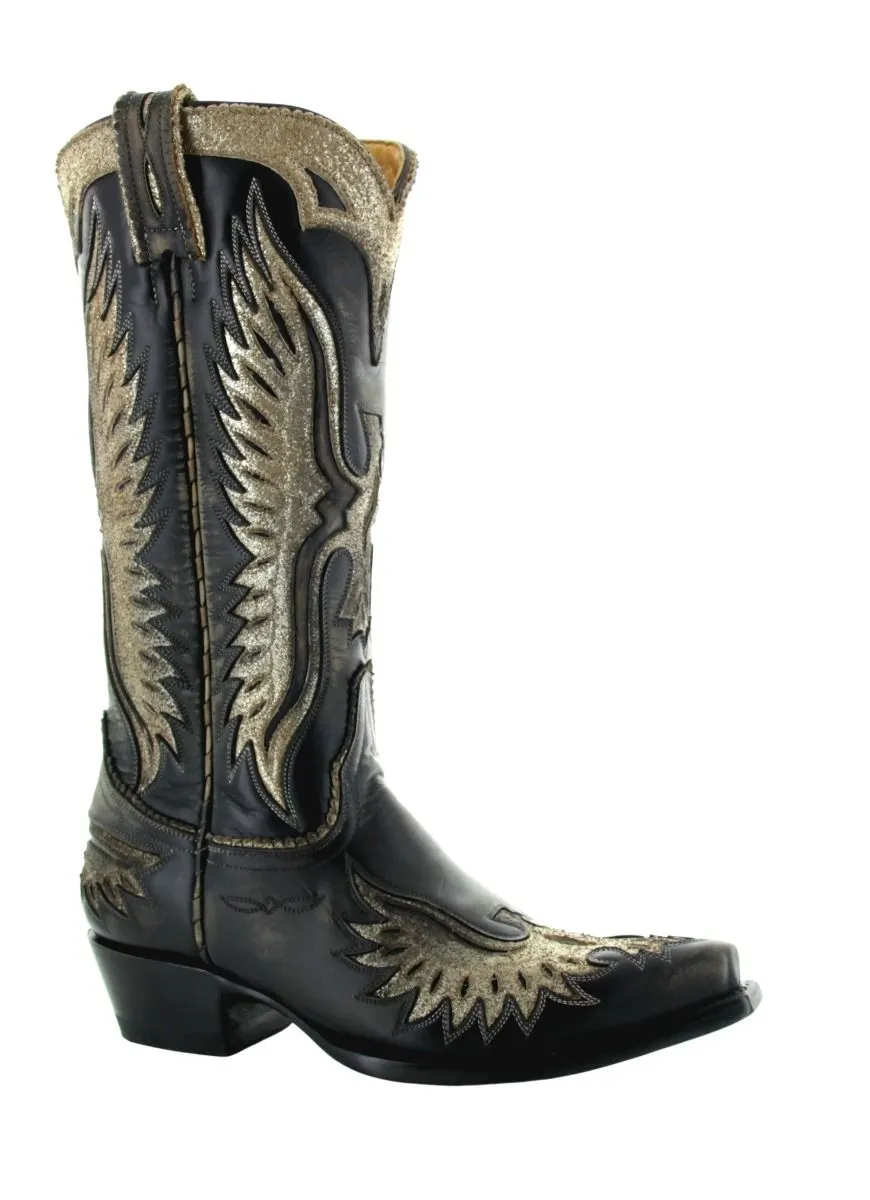 Old Gringo Eagle and Wings in Black L105-166