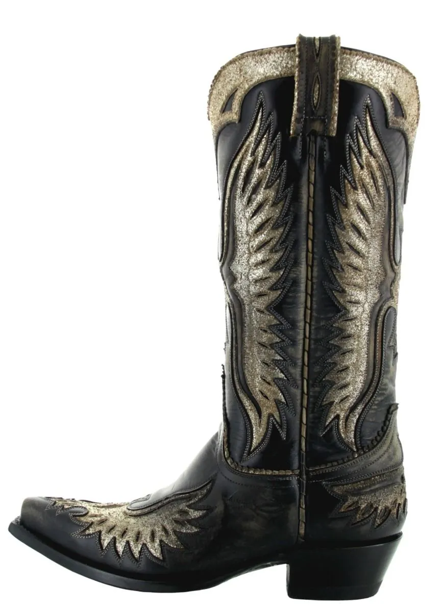 Old Gringo Eagle and Wings in Black L105-166