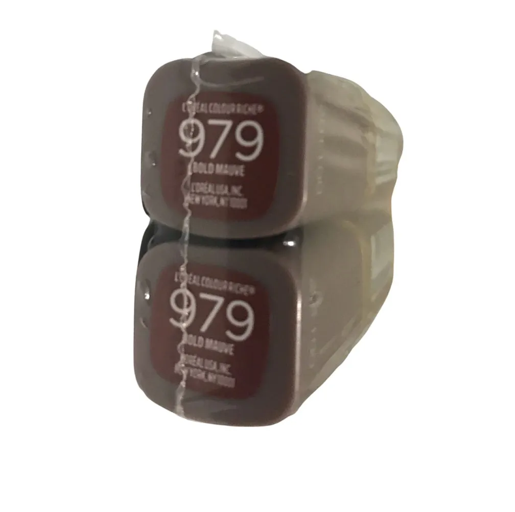 Pack of 2 L'Oreal Paris Colour Riche Lipstick, Bold Mauve #979