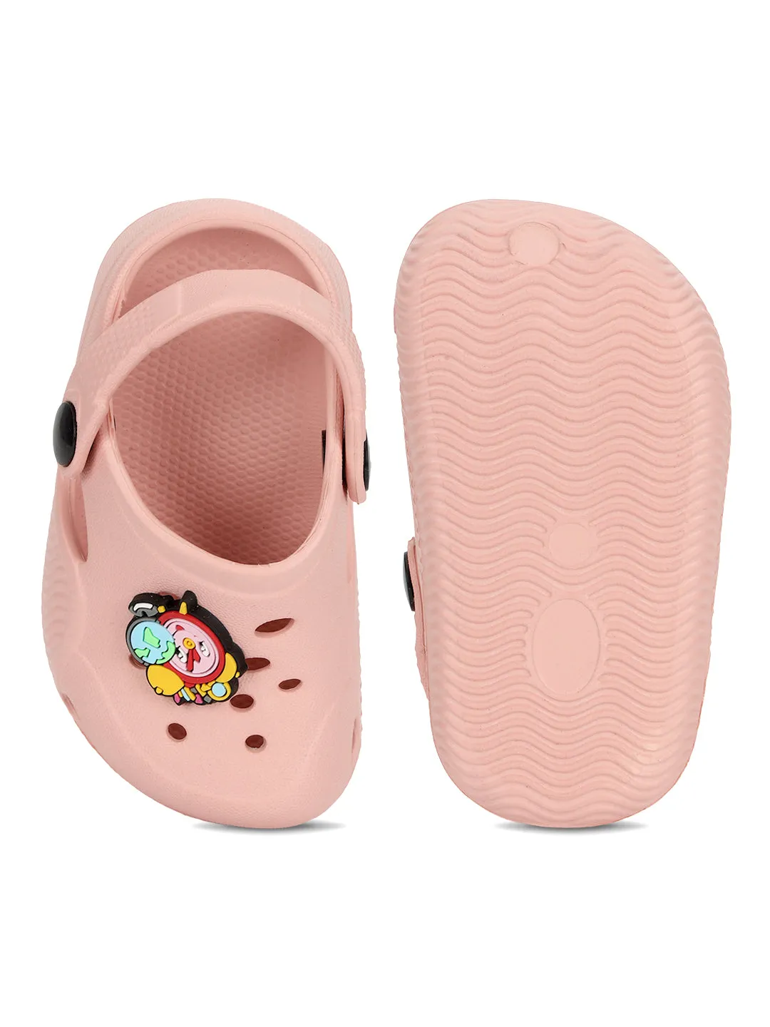 Pink Stylish Slip-On Clogs For Kids-Unisex (TC-LCLOG1-PNK)