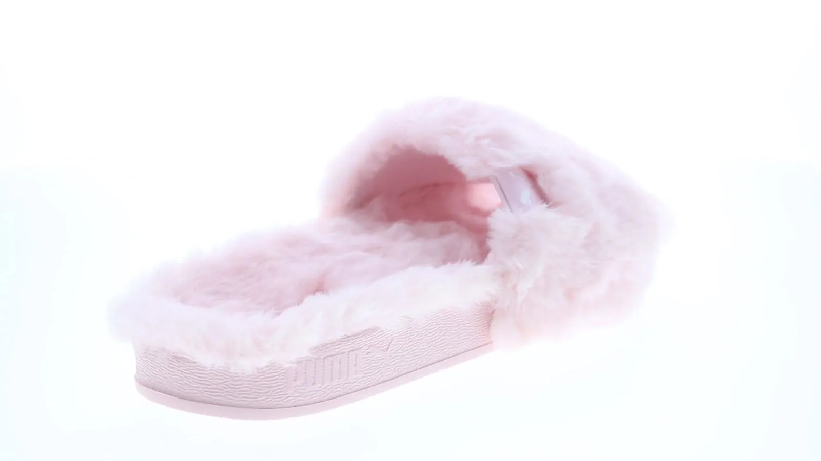 Puma Leadcat YLM Fluff 38306702 Womens Pink Synthetic Slides Sandals Shoes
