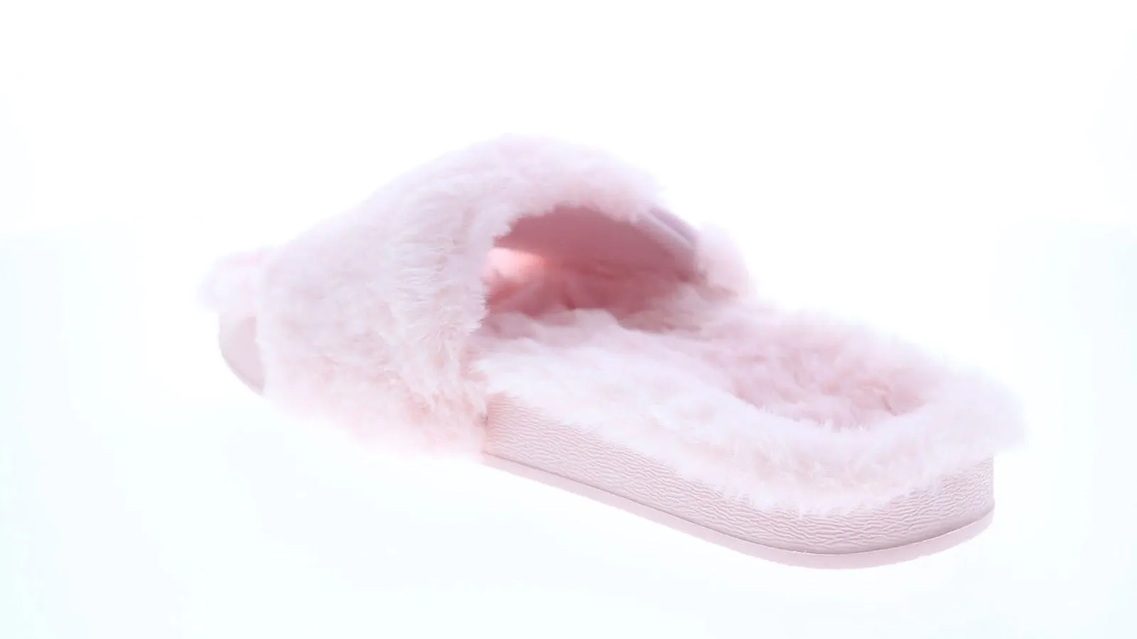 Puma Leadcat YLM Fluff 38306702 Womens Pink Synthetic Slides Sandals Shoes