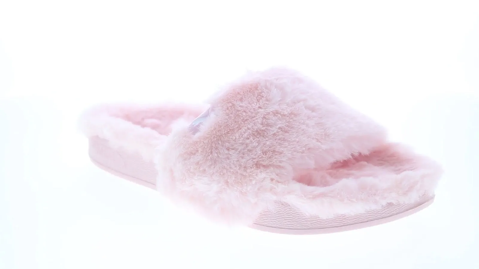 Puma Leadcat YLM Fluff 38306702 Womens Pink Synthetic Slides Sandals Shoes