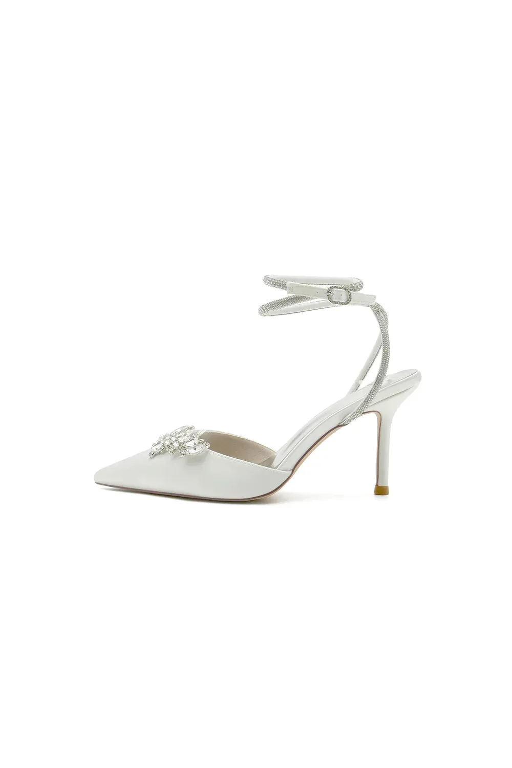 Rhinestone Pointed Toe Stiletto Heels