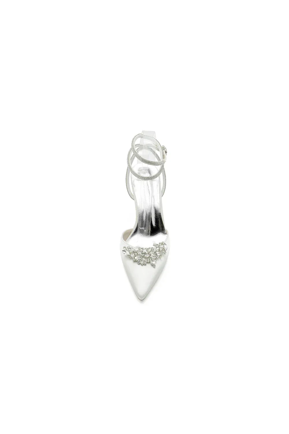 Rhinestone Pointed Toe Stiletto Heels