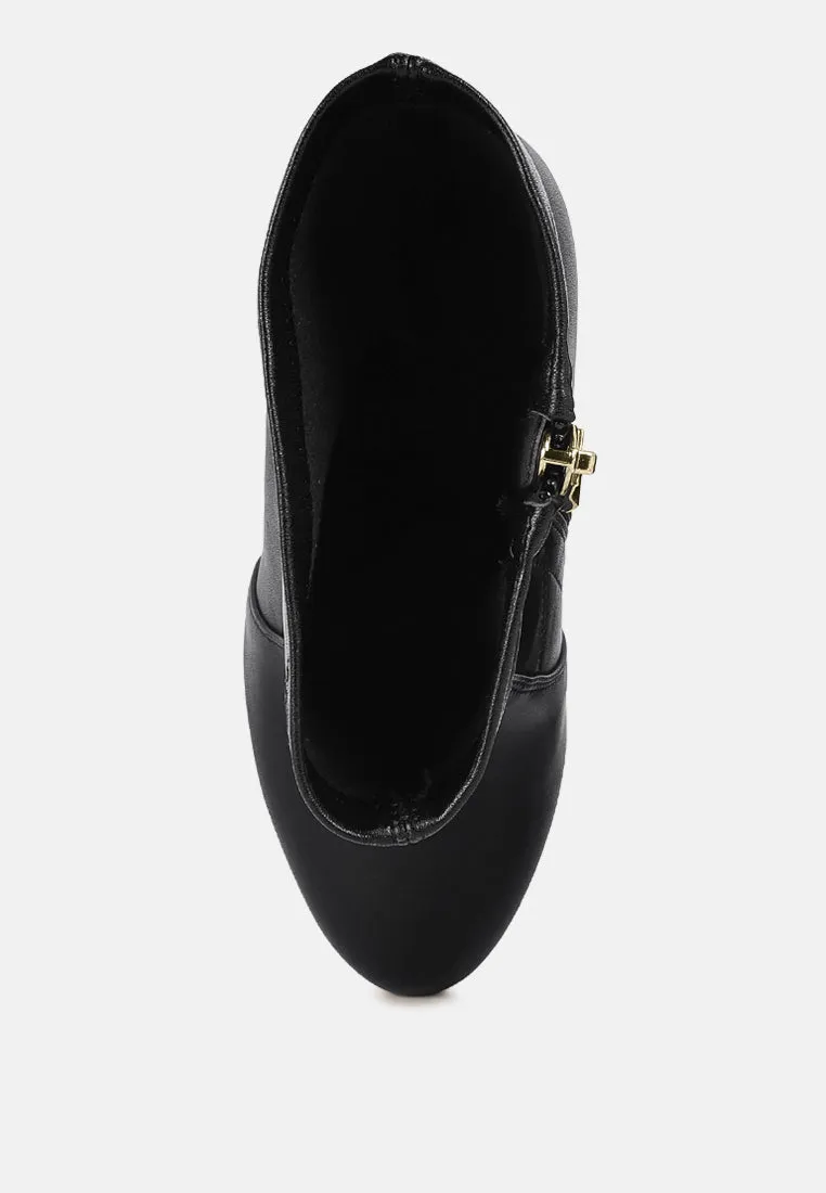 Rossetti Stretch Pu High Heel Ankle Boots By Ruw