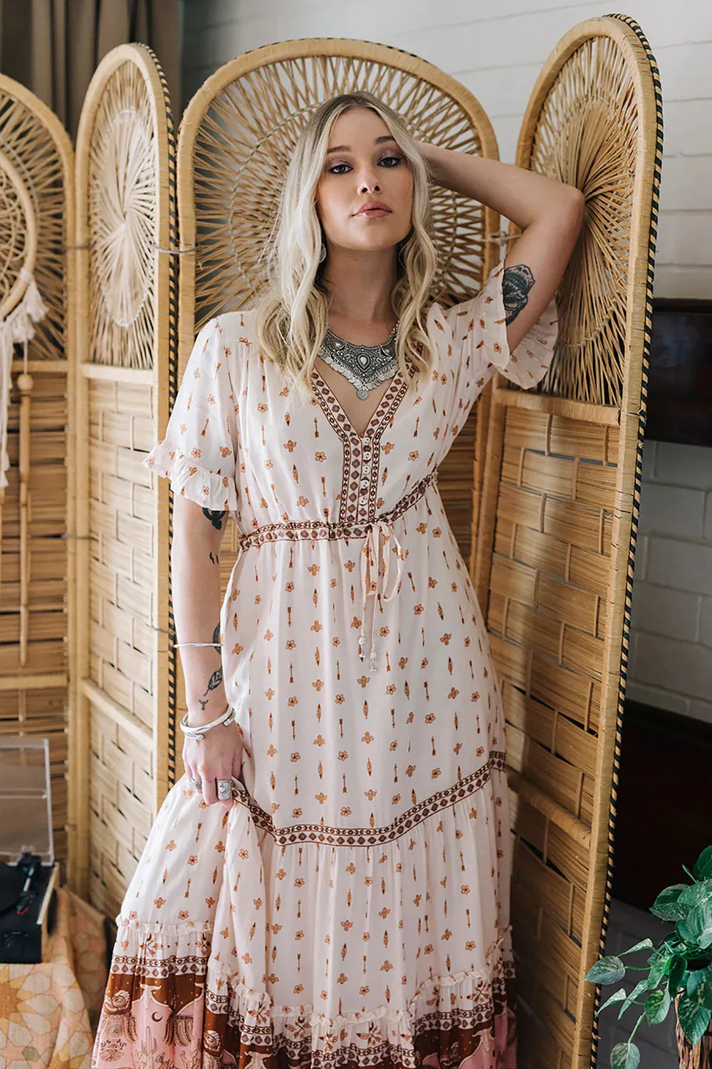 Runway Maxi Dress Sandstone - SOLD OUT