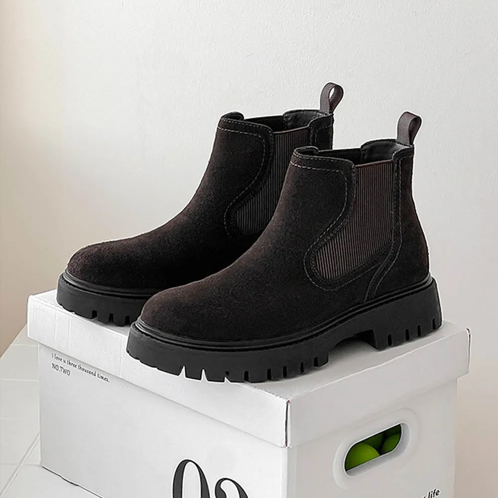 RustHawk Soft Leather Ankle Boots