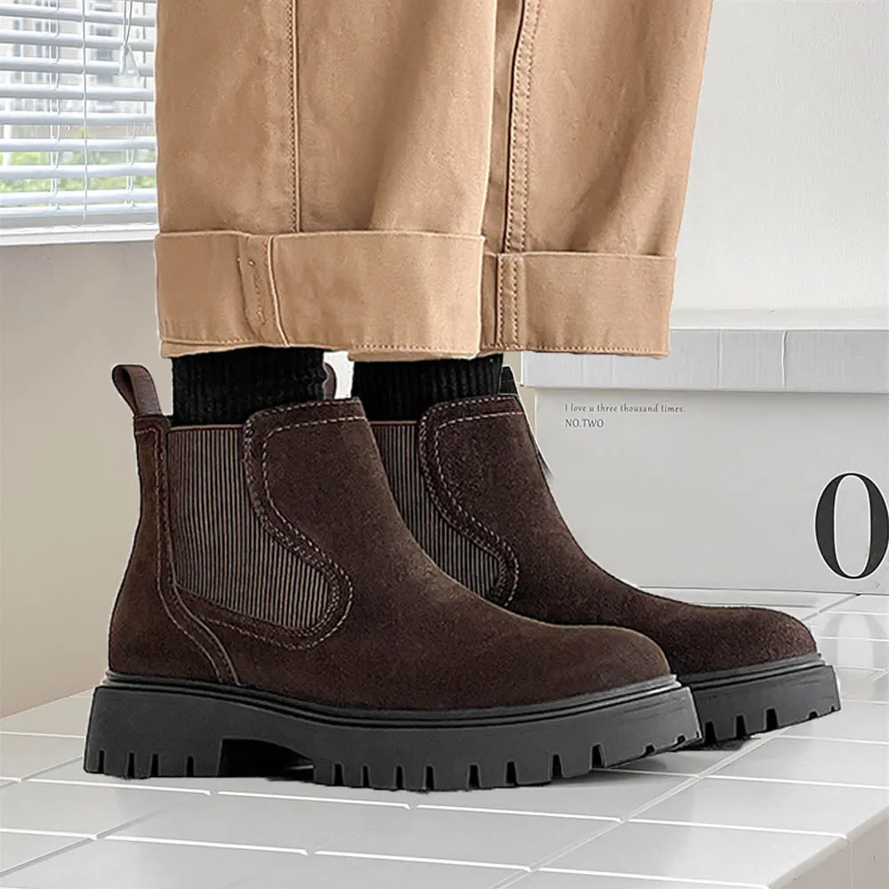 RustHawk Soft Leather Ankle Boots