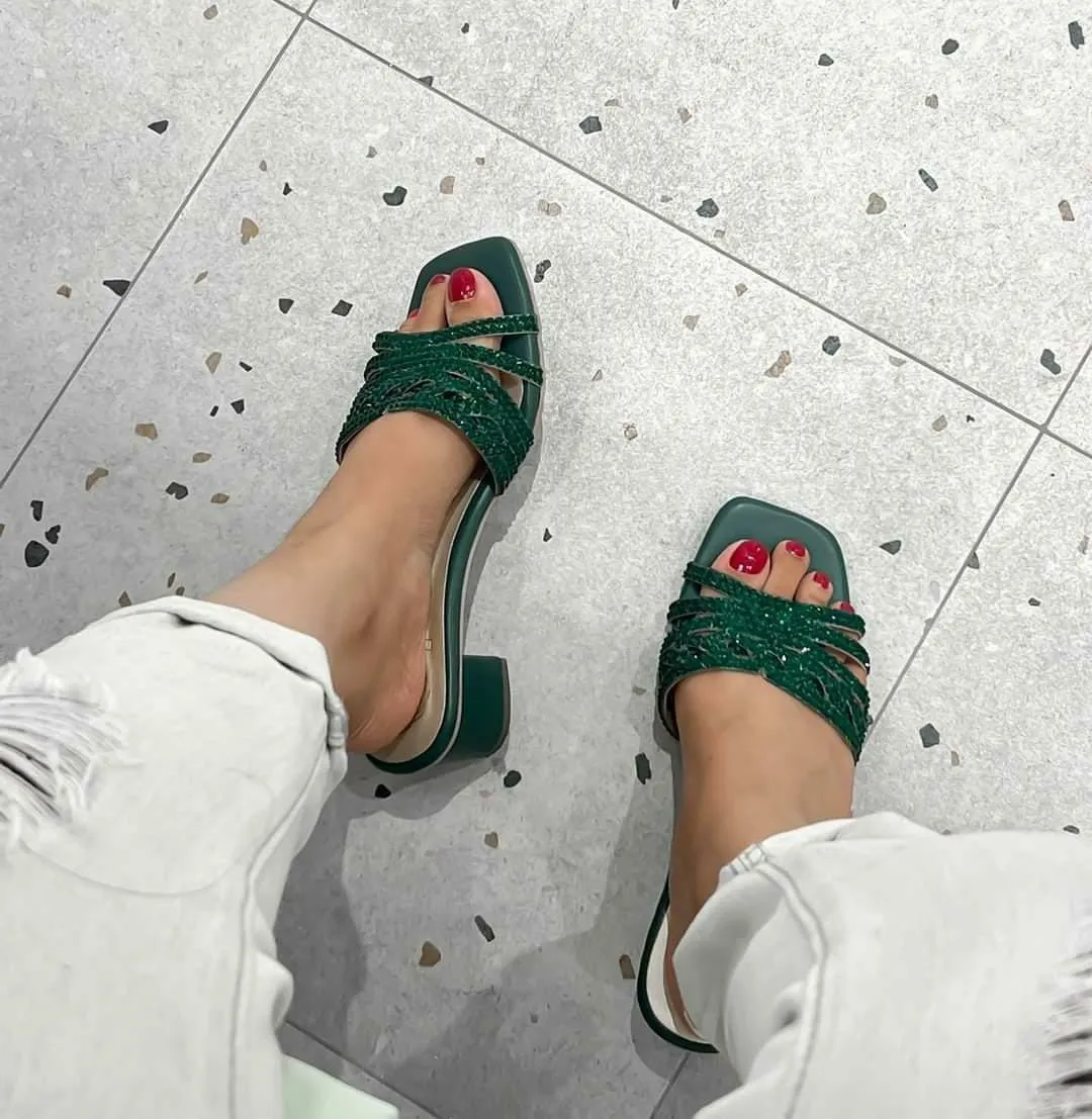 Salwa Heels S84H - Green