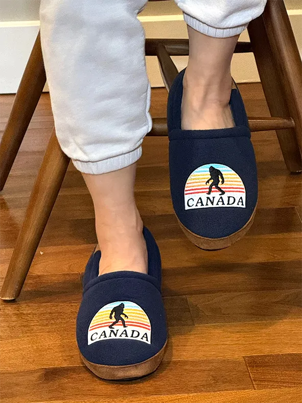 Sasquatch Sunset Canada Moccasin Slippers