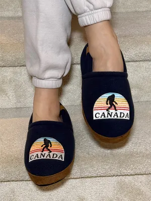 Sasquatch Sunset Canada Moccasin Slippers