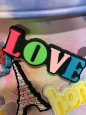 SHOE CHARMS - RAINBOW LOVE