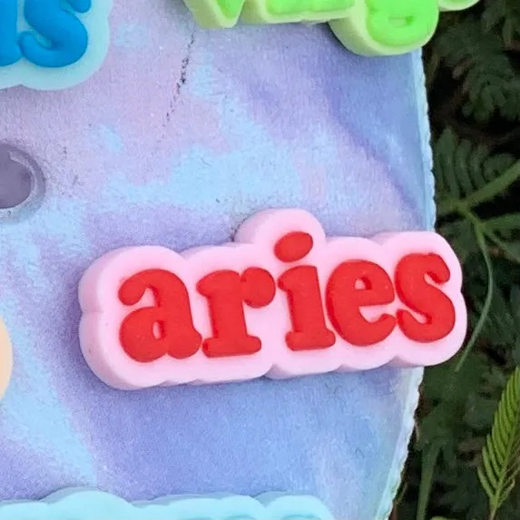 SHOE CHARMS - WRITTEN ARIES