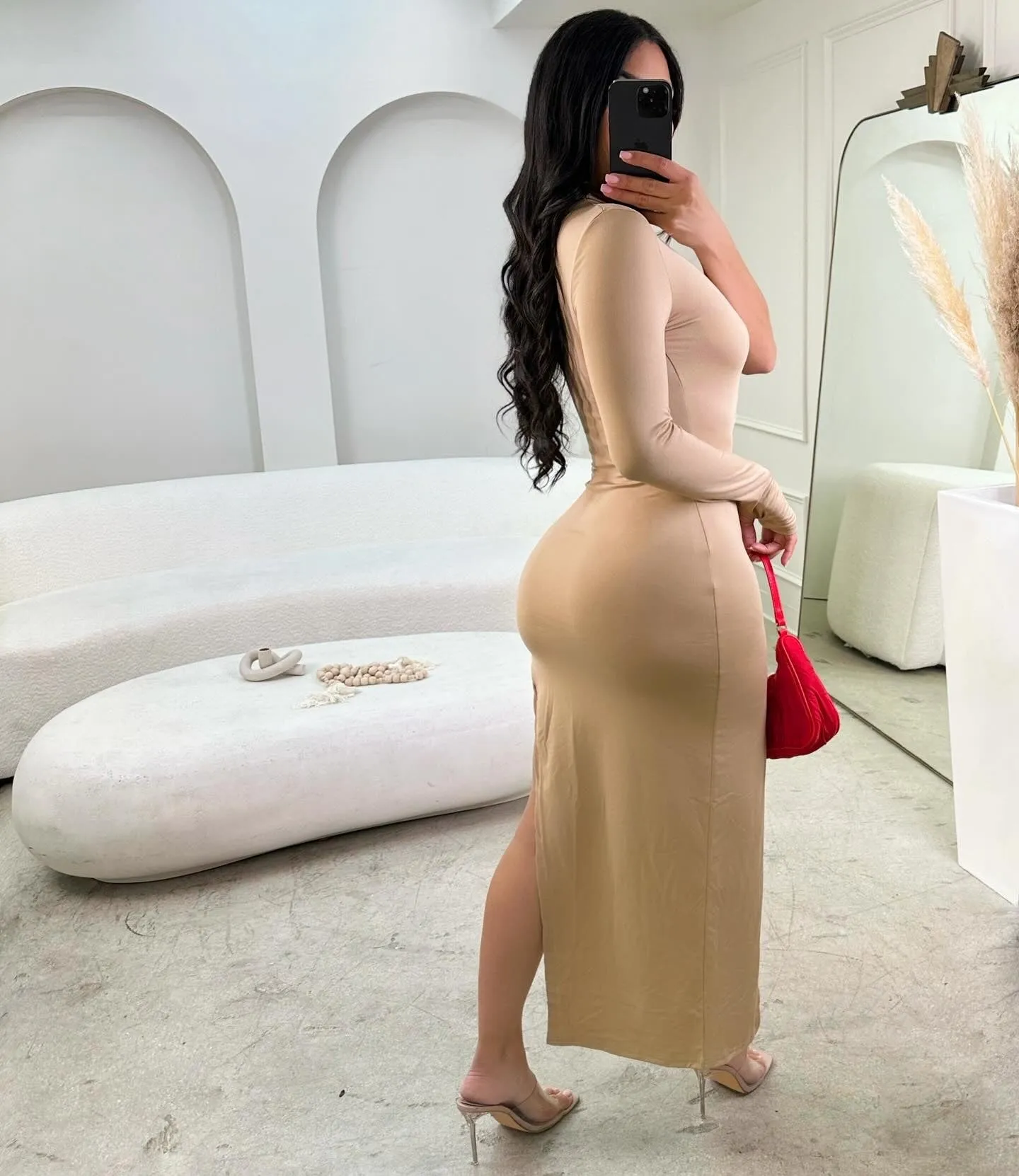 Sleek Ribbed Bodycon Slit Long Dress for Sexy and Sophisticated Style