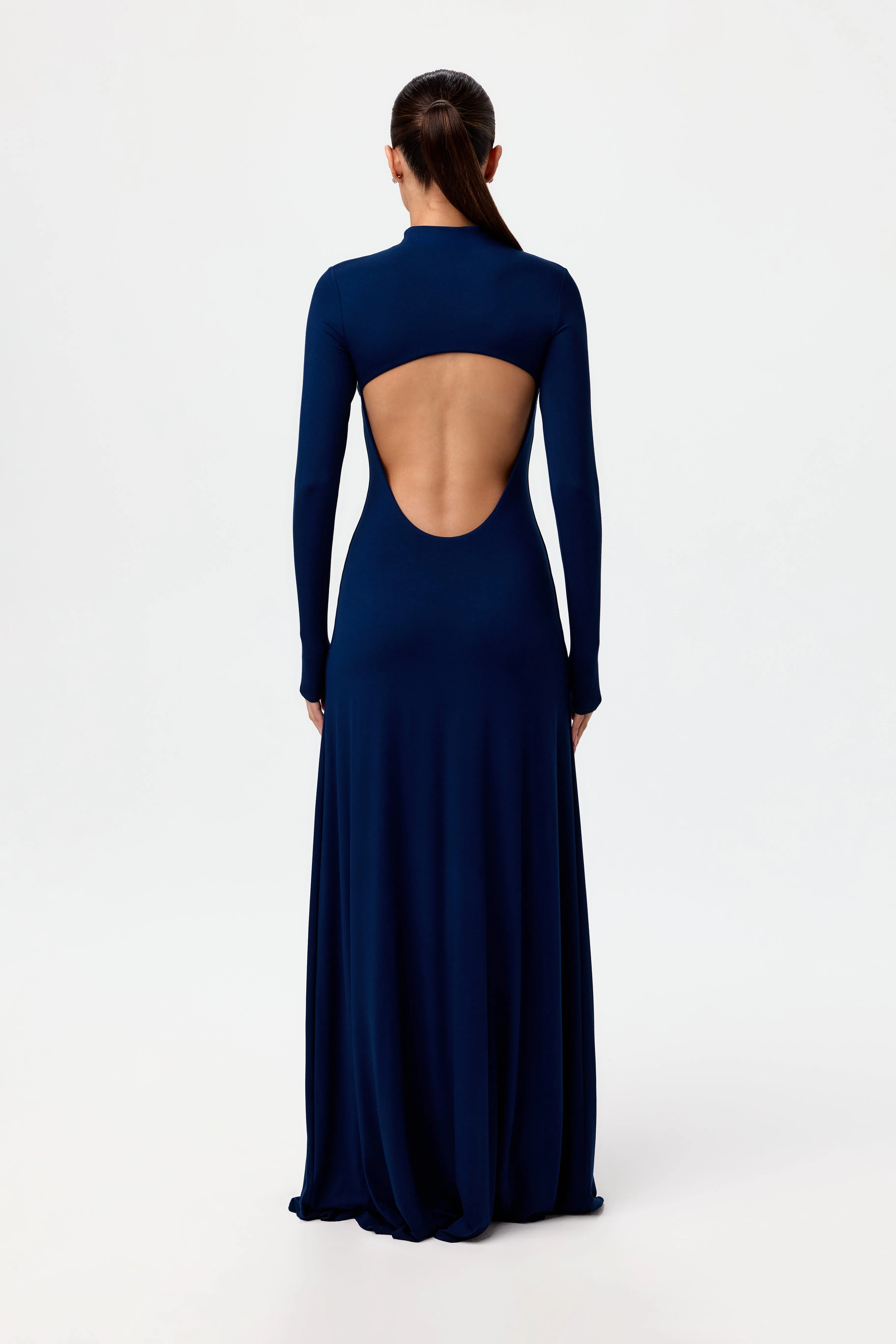 Smooth Open Back Maxi Dress