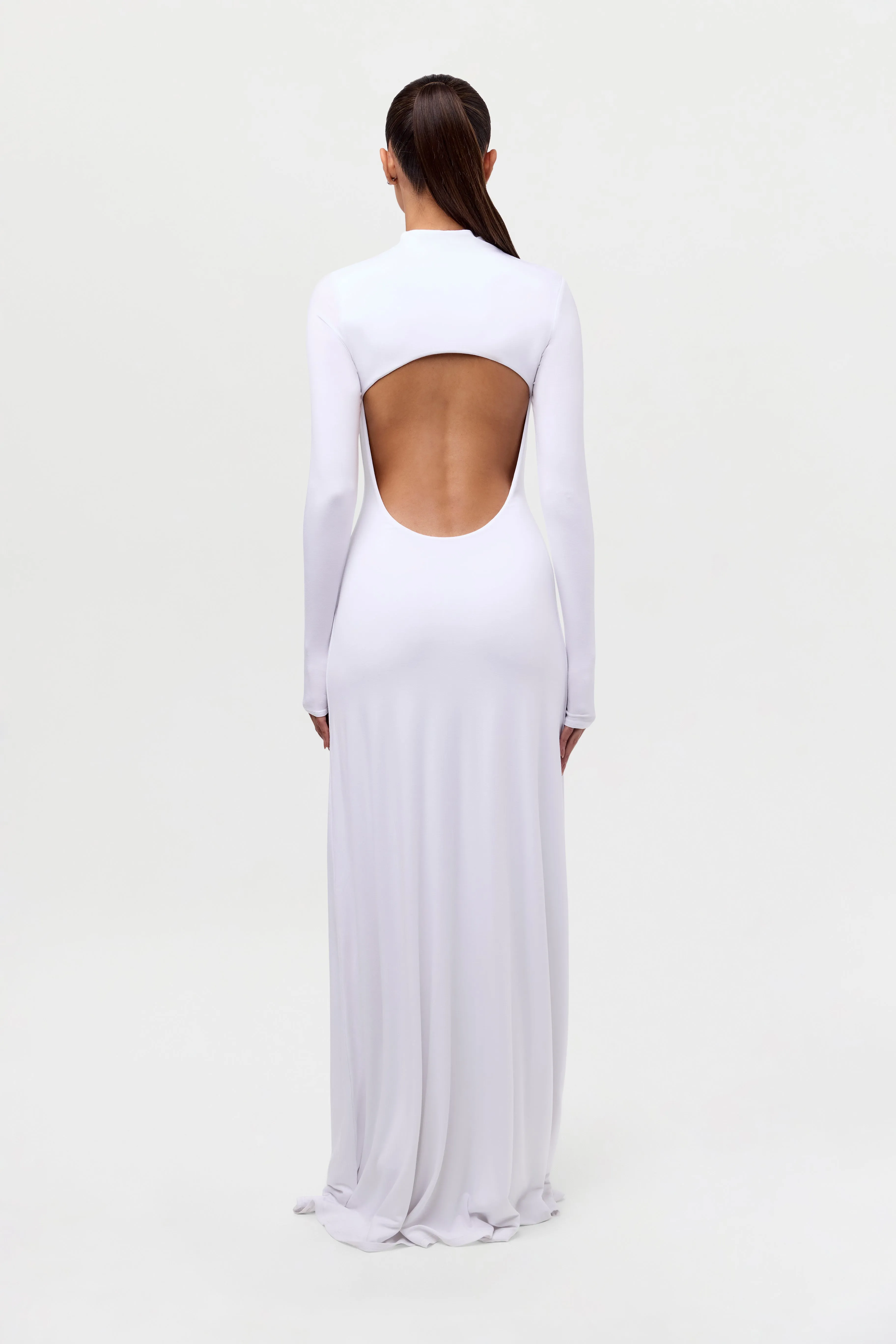 Smooth Open Back Maxi Dress