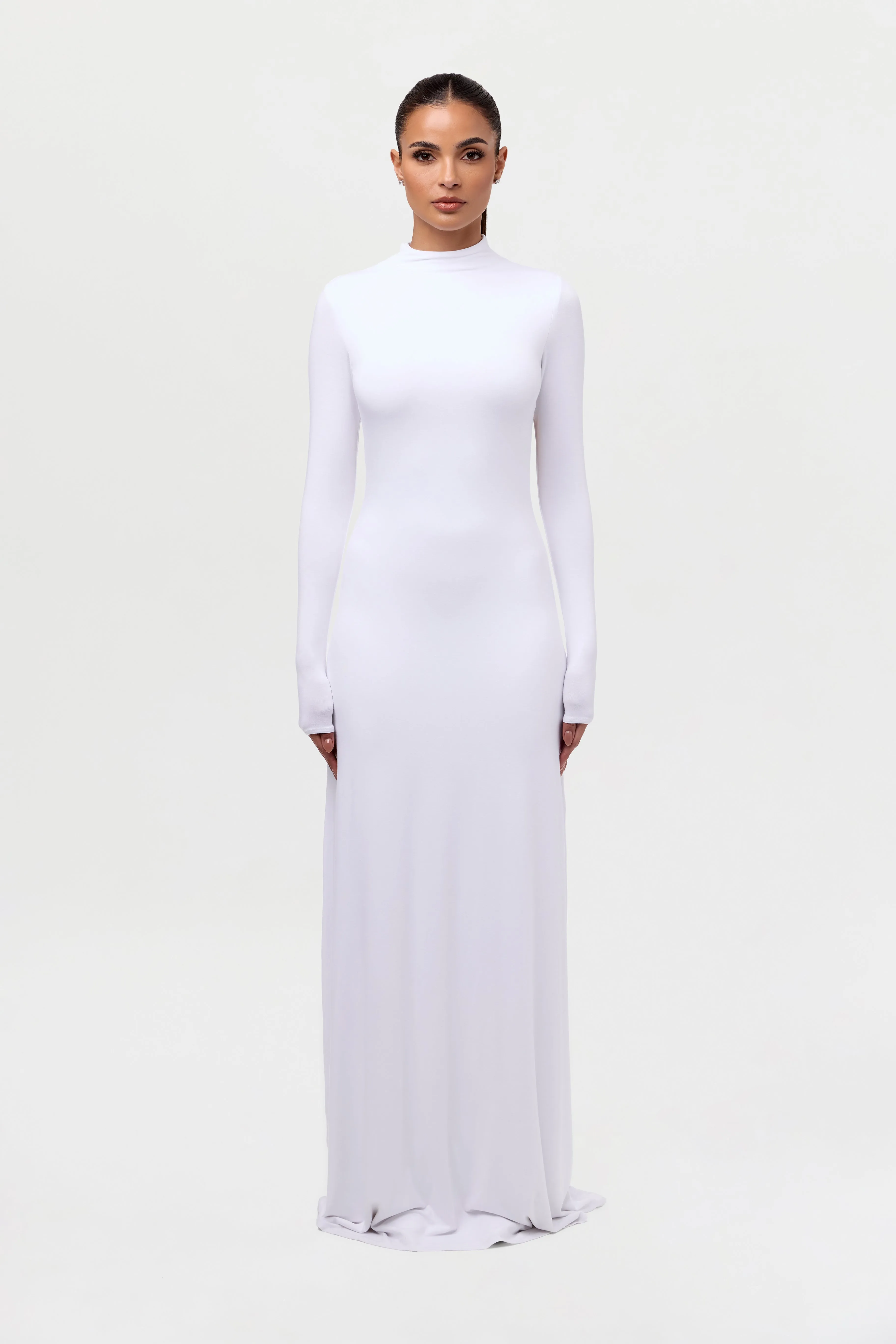 Smooth Open Back Maxi Dress