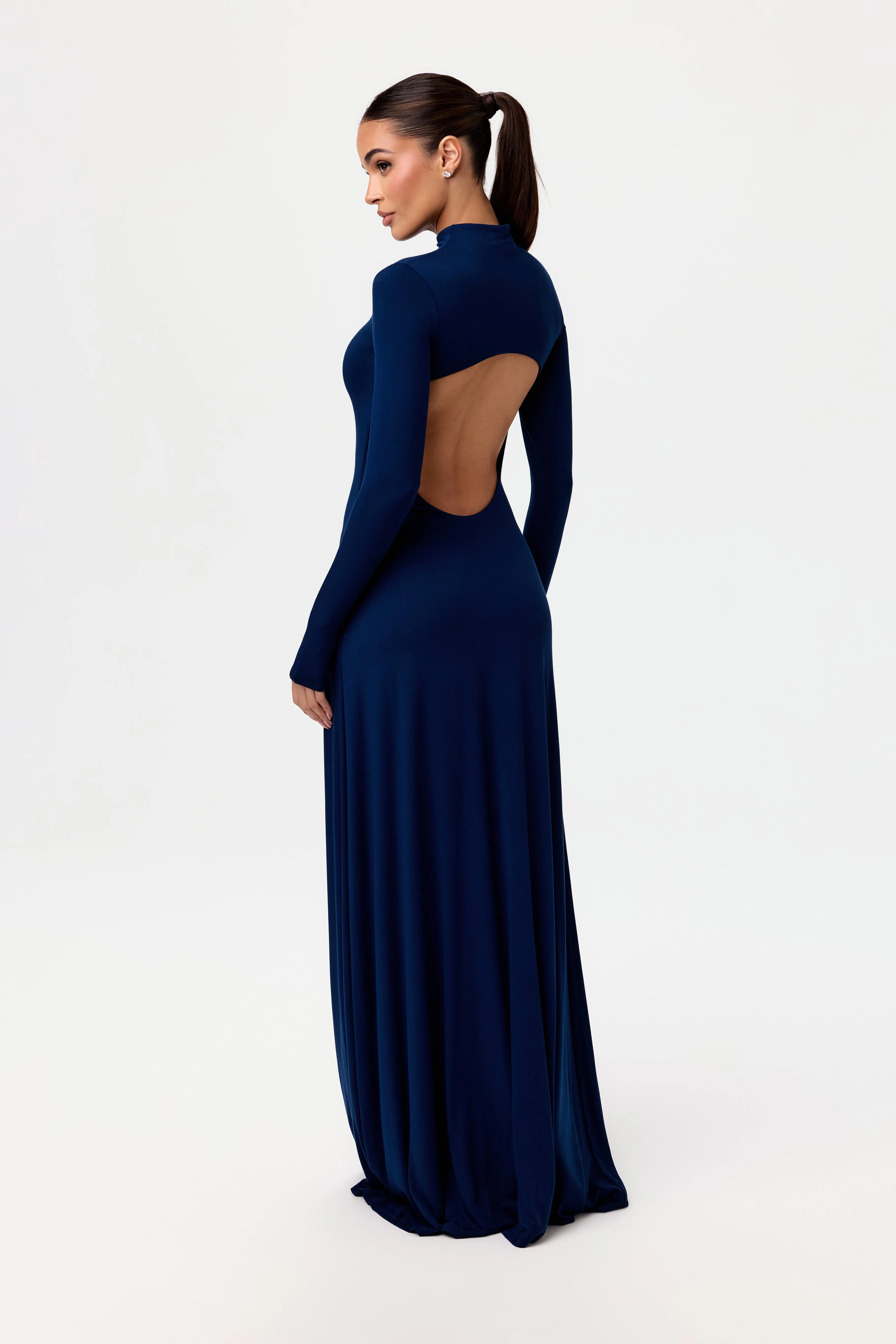 Smooth Open Back Maxi Dress