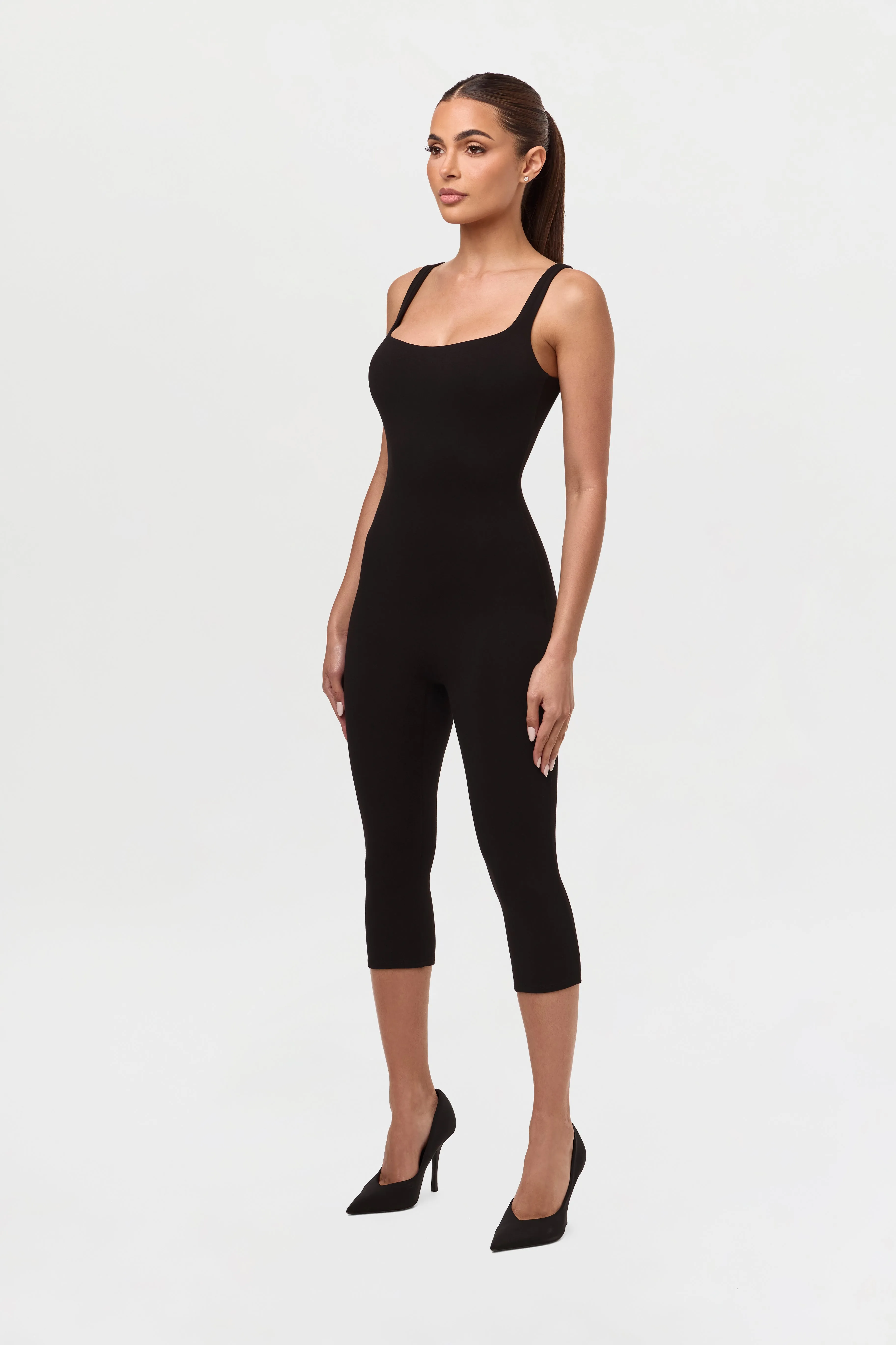 Smooth Tank Capri Jumpsuit