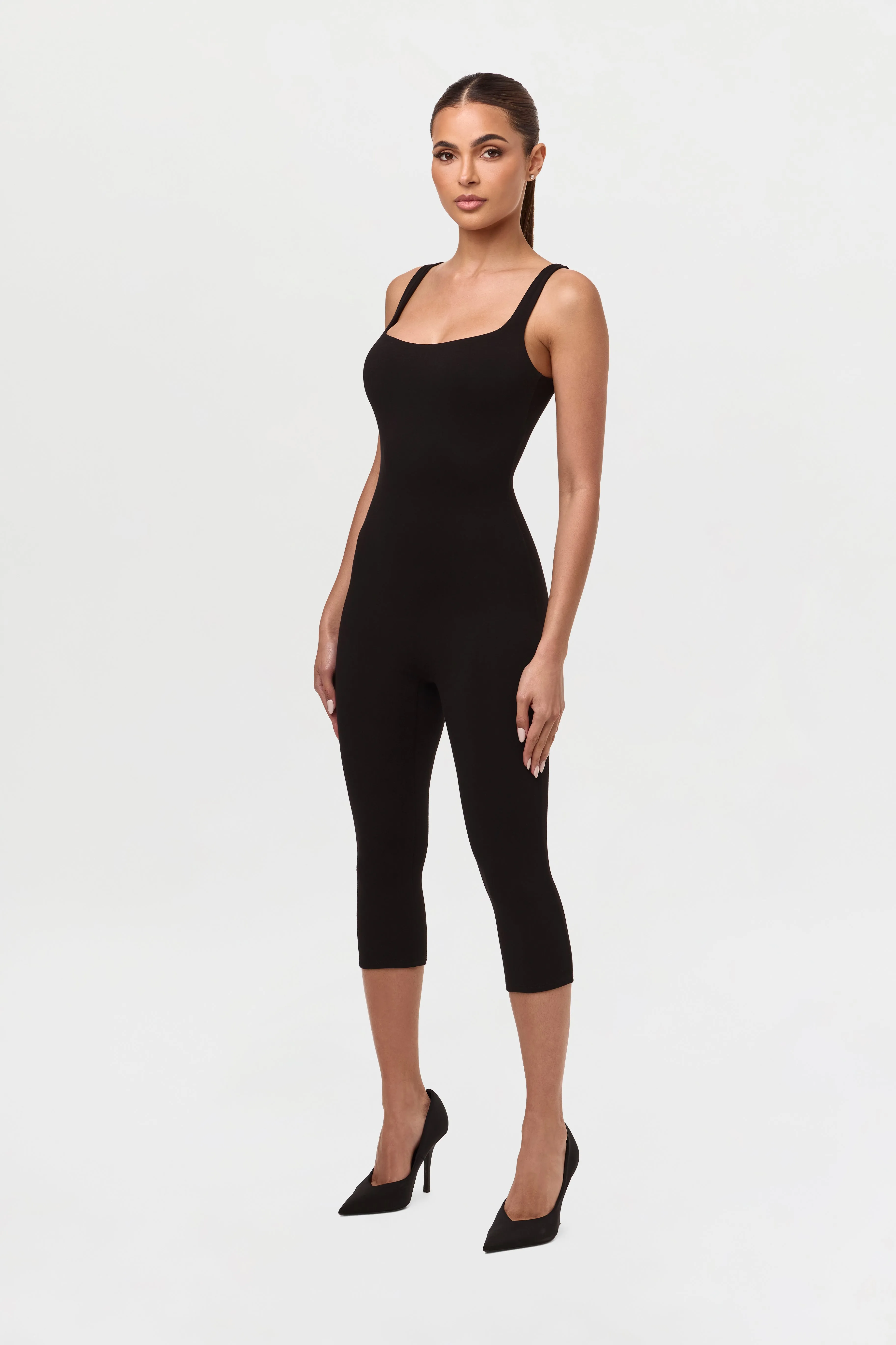 Smooth Tank Capri Jumpsuit
