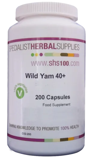 Specialist Herbal Supplies (SHS) Wild Yam 40  Capsules 200's
