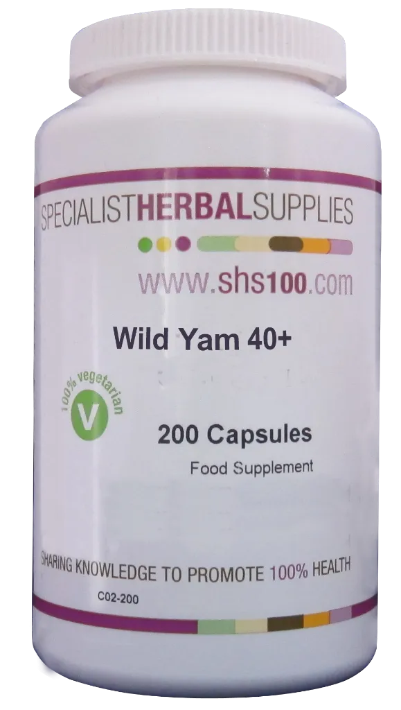 Specialist Herbal Supplies (SHS) Wild Yam 40  Capsules 200's