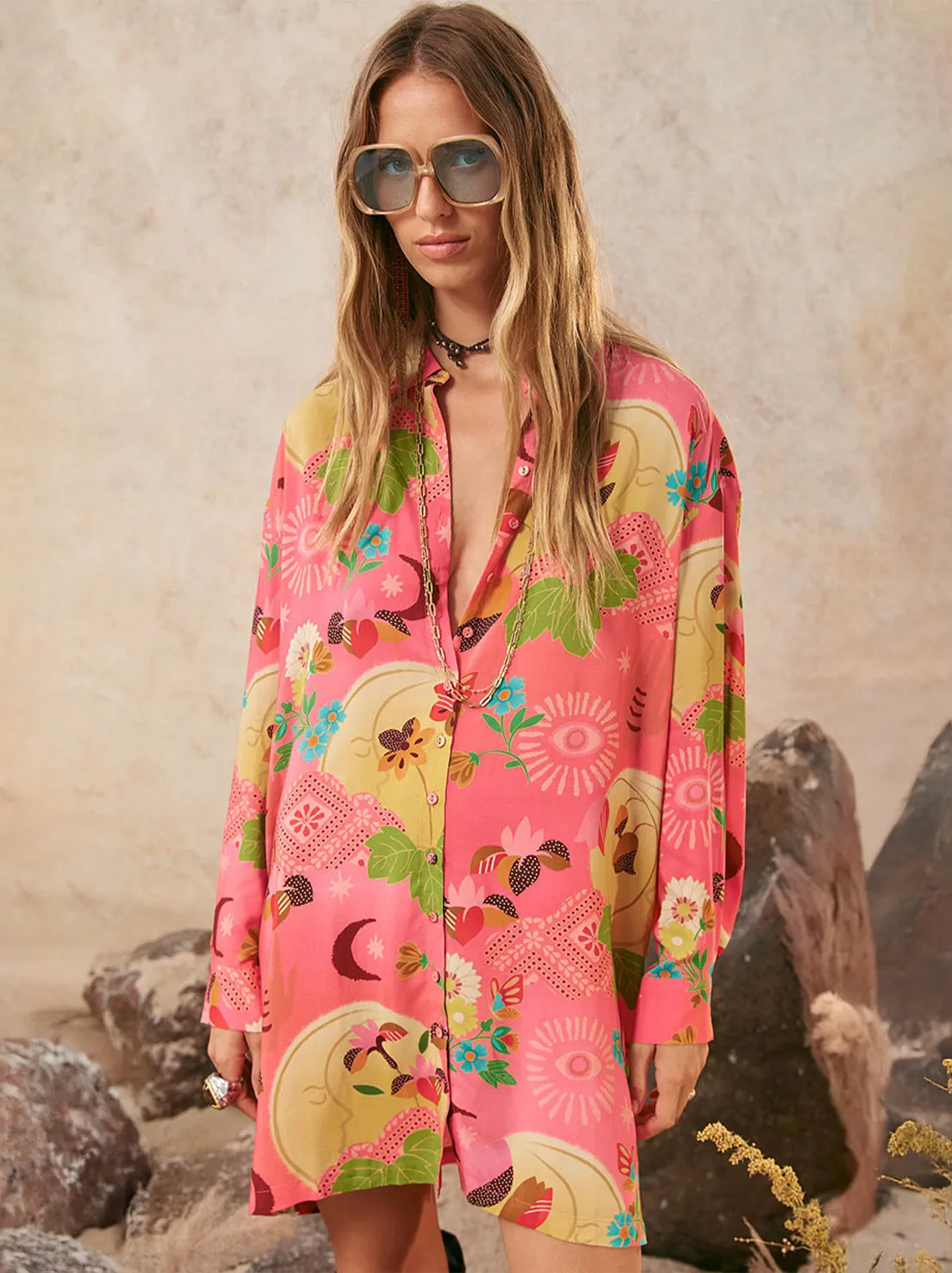 Spell - Libertine Shirt Dress - Cayenne