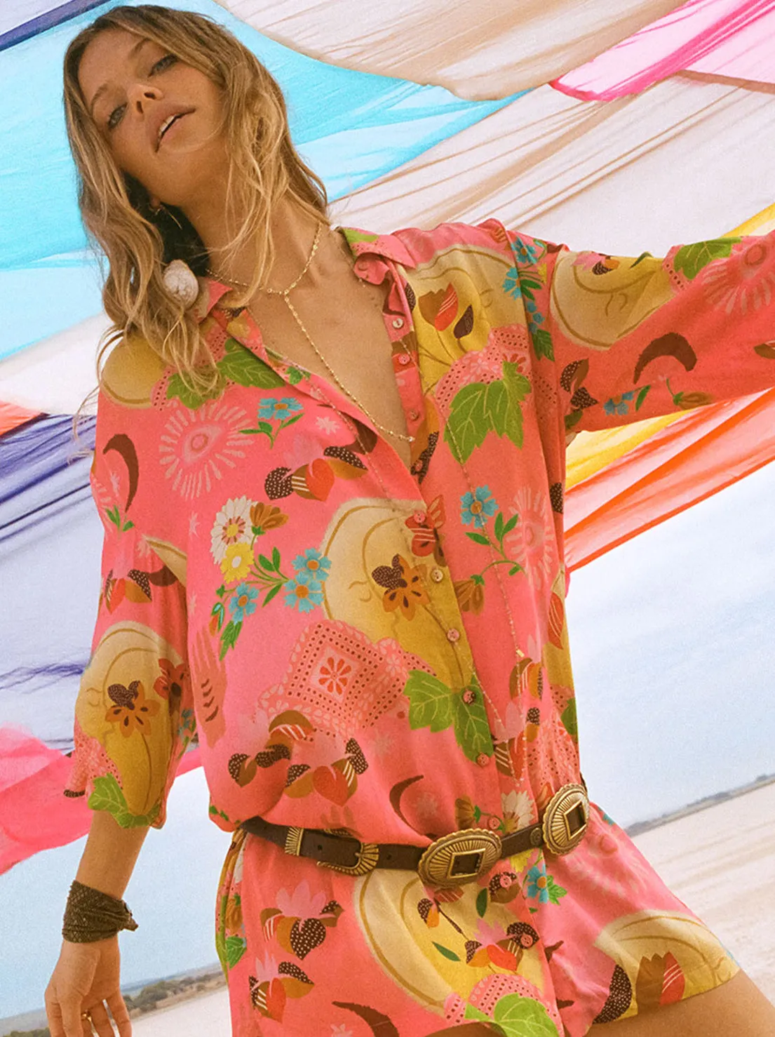 Spell - Libertine Shirt Dress - Cayenne