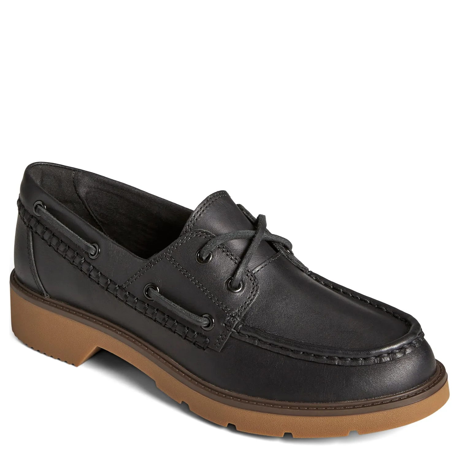 Sperry Women's Wells Boat Shoes Topsider - Black (STS89604)