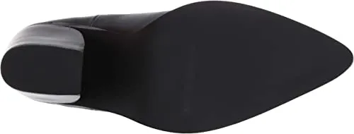 STEVEN by Steve Madden Women's GAIL Ankle Boot, Black Leather, 10 M US