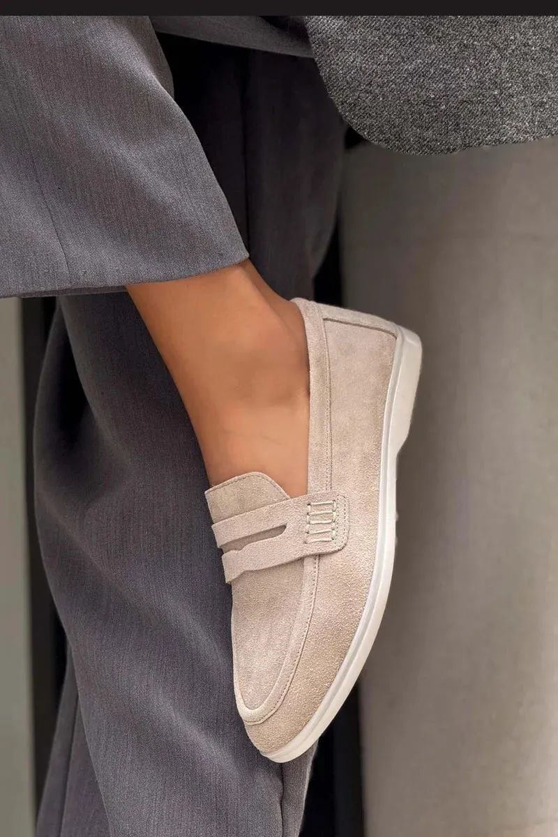 Suede Loafers