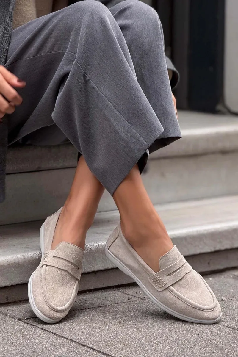 Suede Loafers