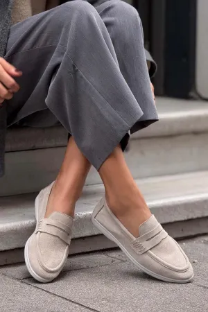 Suede Loafers