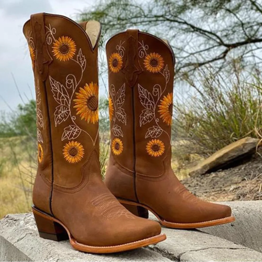 Tamsin | Vintage Look Cowboy Boots