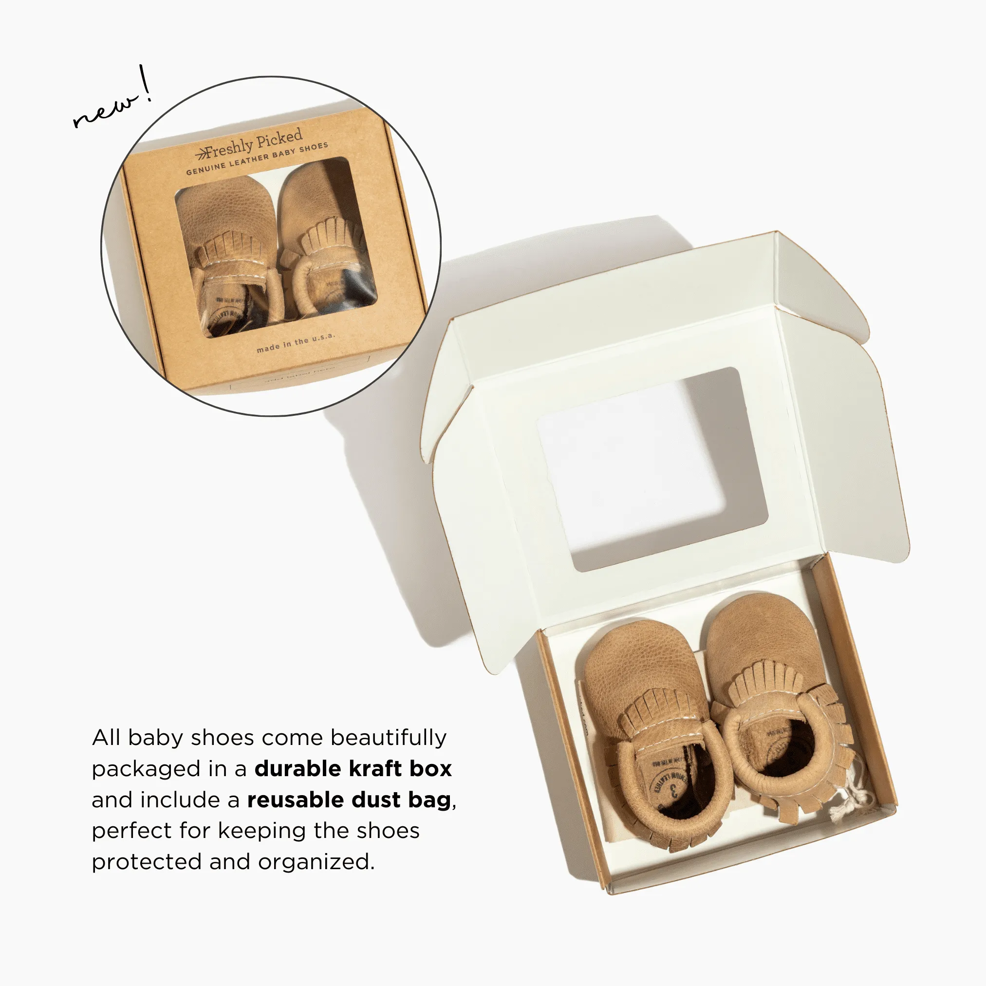 Toasted Birch Oxford Baby Shoe