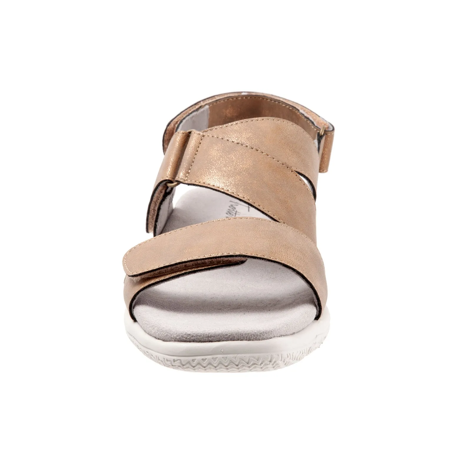 Trotters Tatia T2237-233 Womens Brown Narrow Leather Sport Sandals Shoes