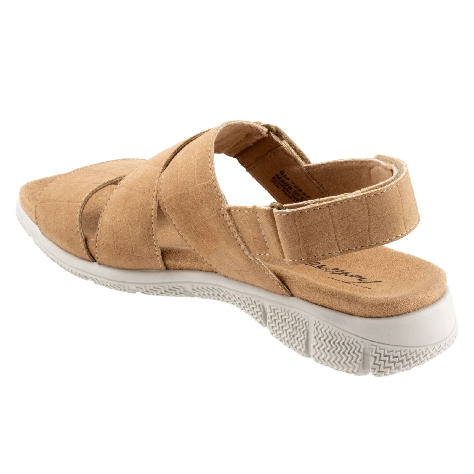 Trotters Tatia T2237-272 Womens Brown Narrow Leather Sport Sandals Shoes