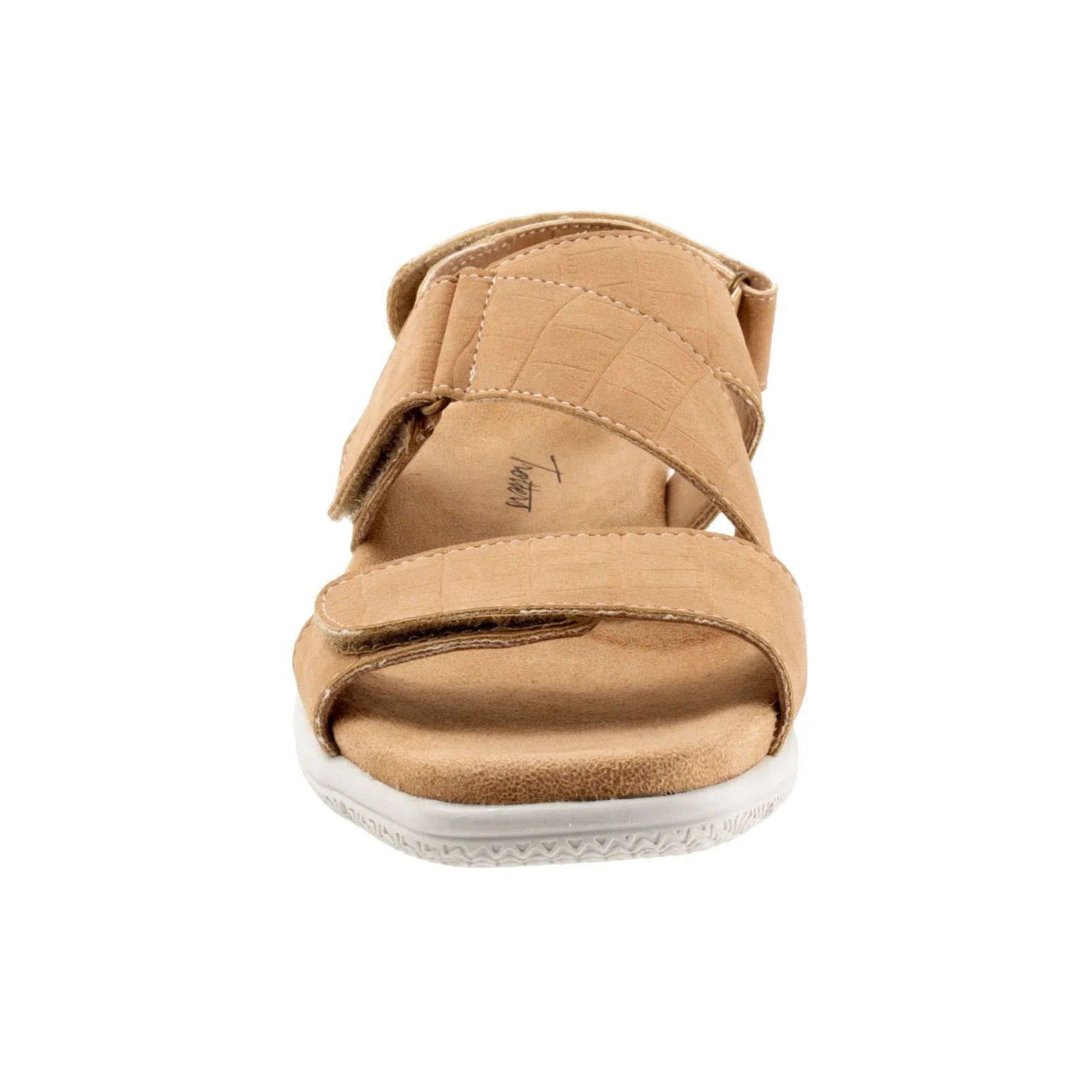 Trotters Tatia T2237-272 Womens Brown Narrow Leather Sport Sandals Shoes