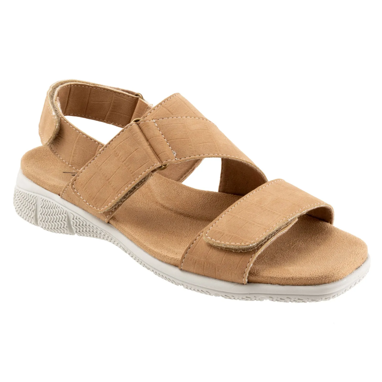 Trotters Tatia T2237-272 Womens Brown Narrow Leather Sport Sandals Shoes