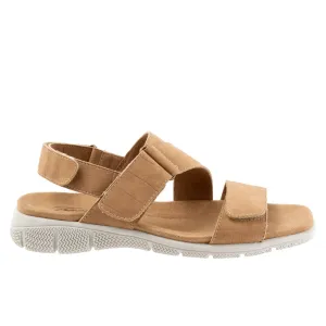 Trotters Tatia T2237-272 Womens Brown Narrow Leather Sport Sandals Shoes