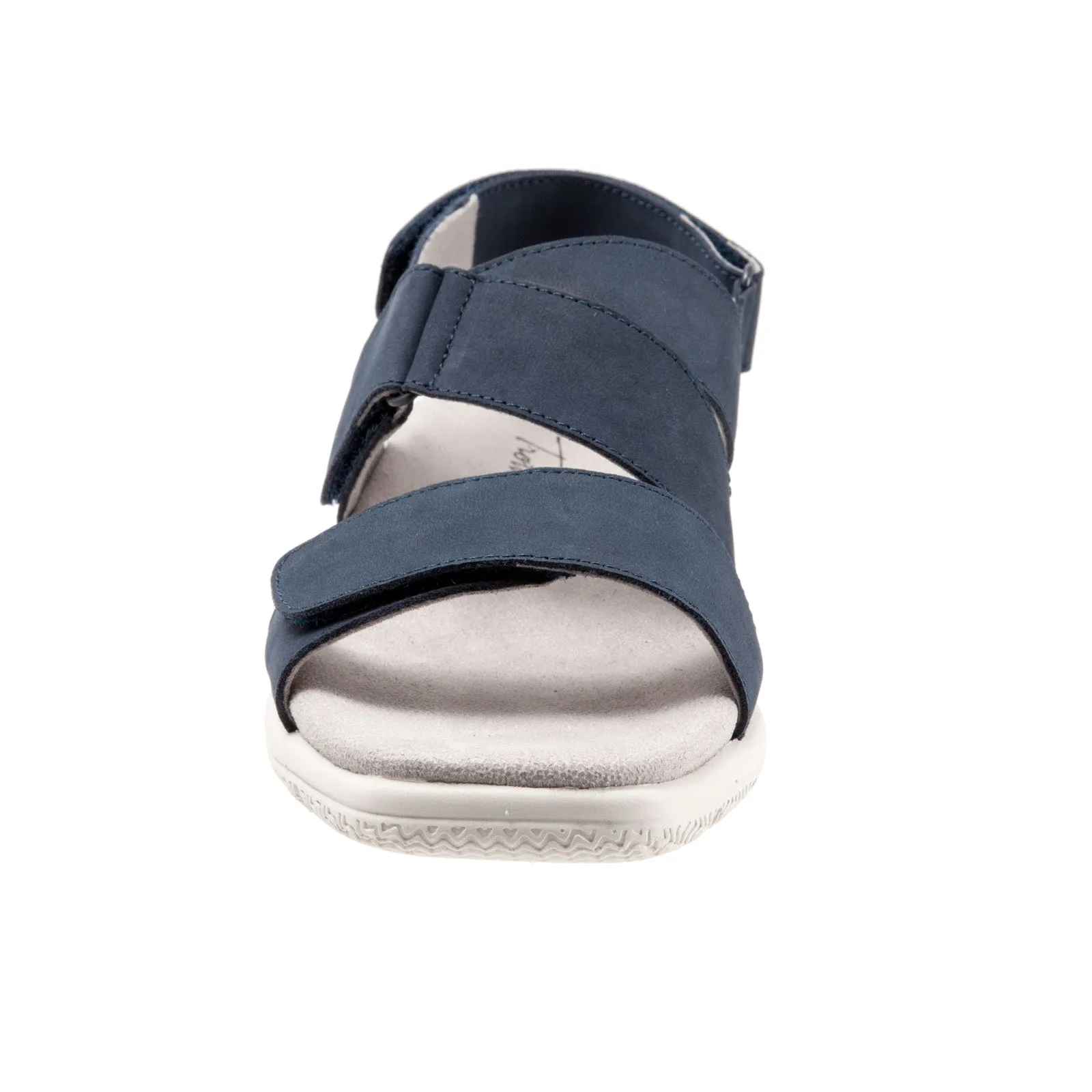 Trotters Tatia T2237-414 Womens Blue Nubuck Strap Sport Sandals Shoes