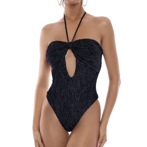 VIBRAS - Halter Keyhole Bandeau One Piece
