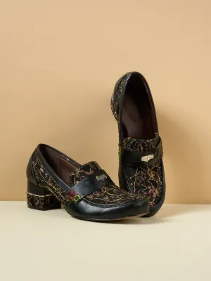 Vicconfy | Winny Jacquard Leather Loafer
