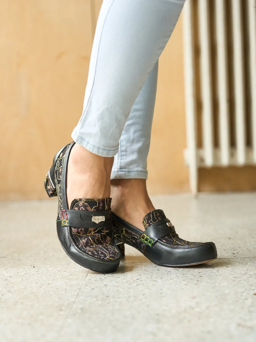 Vicconfy | Winny Jacquard Leather Loafer
